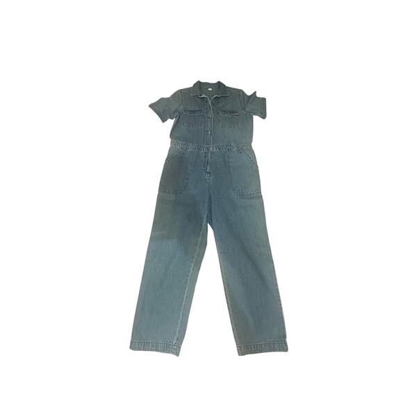 Old Navy Denim Short Sleeve Jumpsuit - Medium - Picture 1 of 7